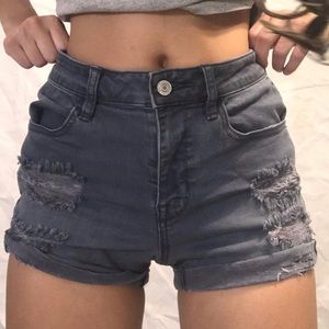 New pacsun grey, super stretch shortie, 26 jeans